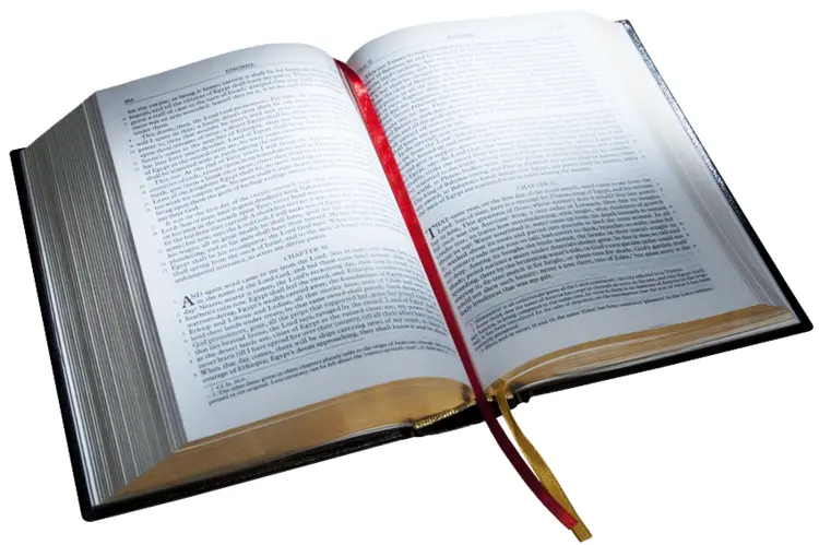 Open Book with Red Ribbon