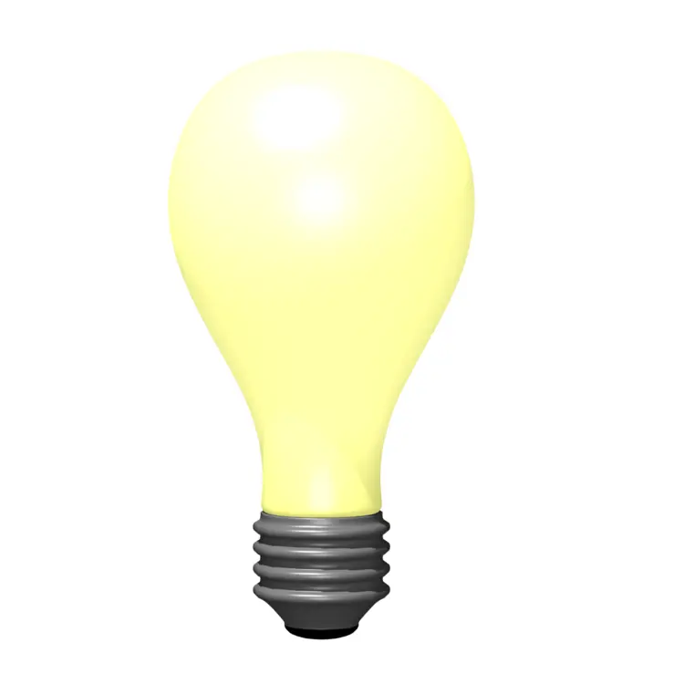 Yellow Light Bulb