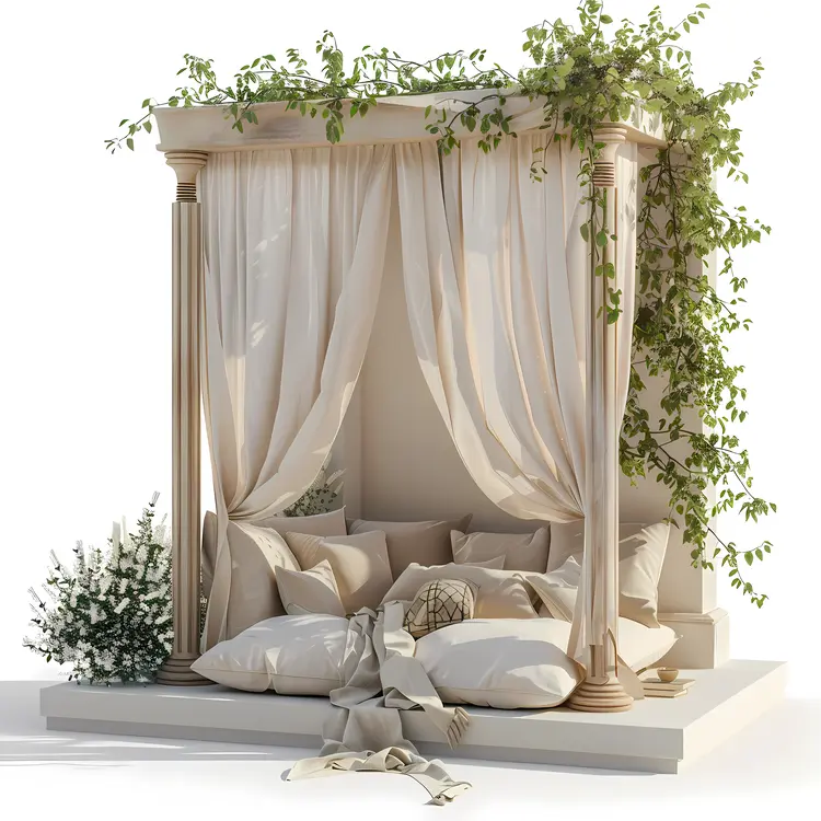 Elegant Reading Nook with Curtains