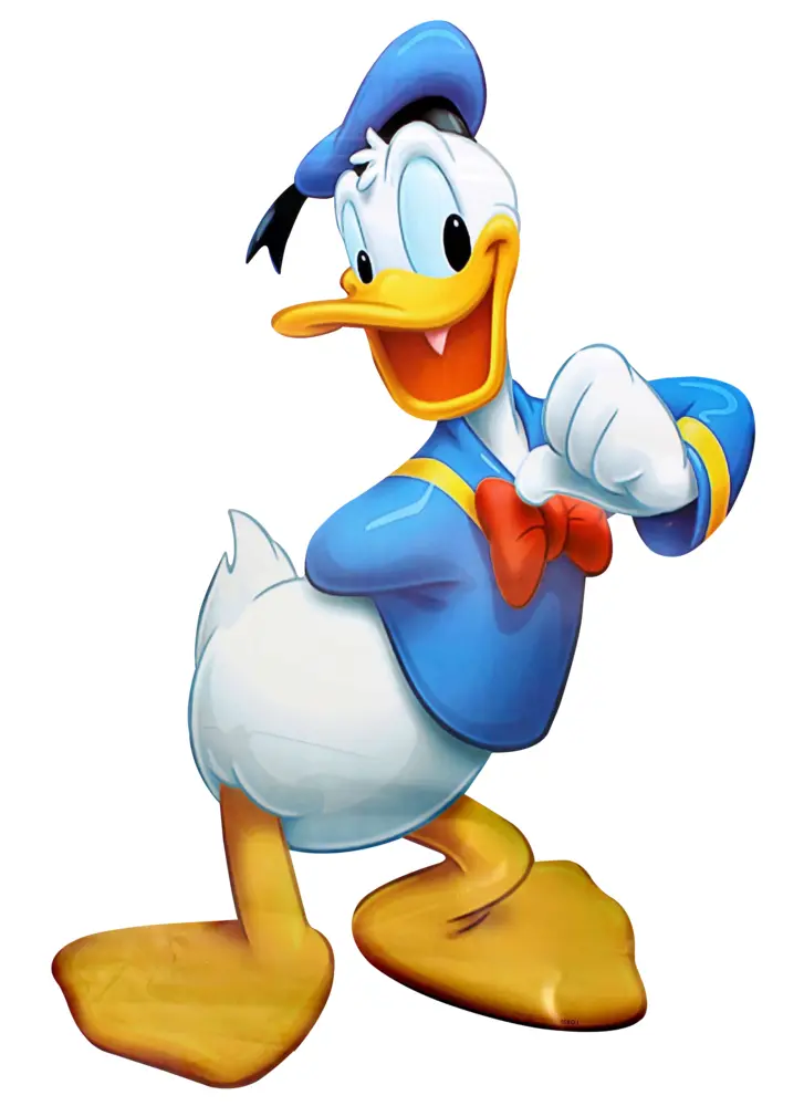 Smiling Duck in Blue Outfit