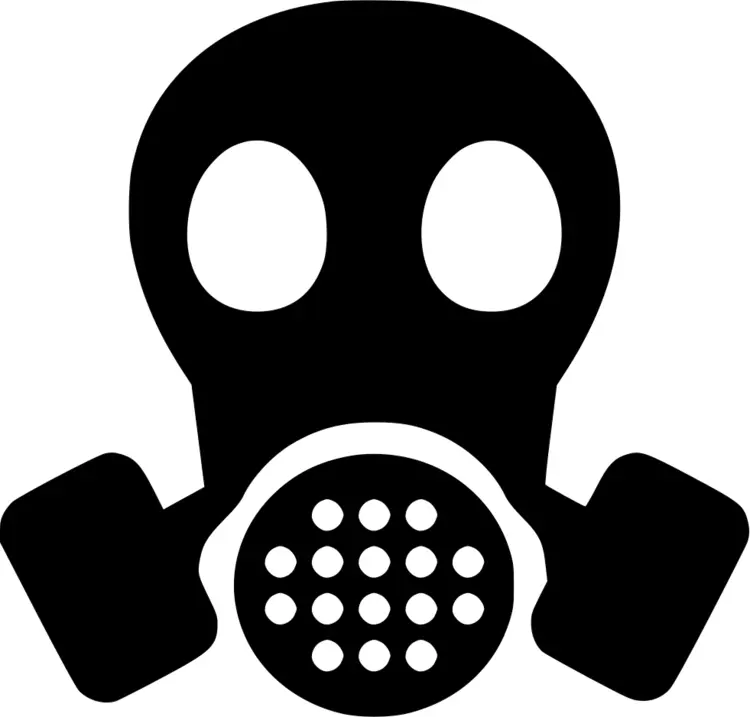 Black Gas Mask for Safety Protection