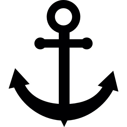 Black Anchor Symbol