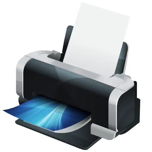 Modern Printer with Paper Output