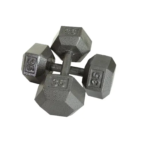 Pair of 35 lbs Hex Dumbbells