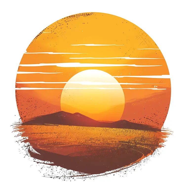Beautiful Sunset Illustration