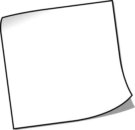 White Sticky Note