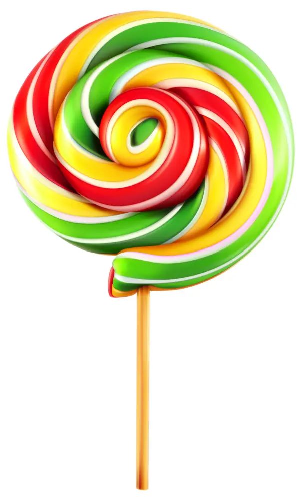 Vibrant Swirl Lollipop
