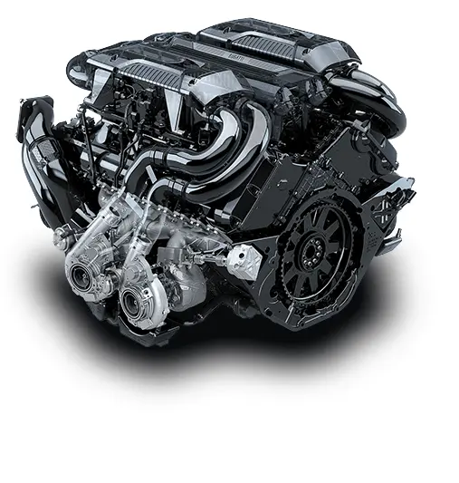 Powerful Black Turbo Engine for Speed Enthusiasts