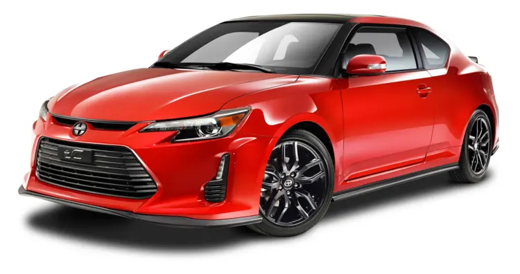 Red Compact Car with Sporty Look