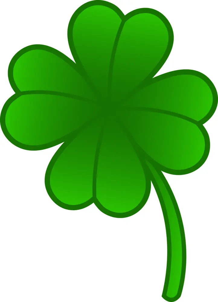 Green Four-leaf Clover for St. Patrick's Day