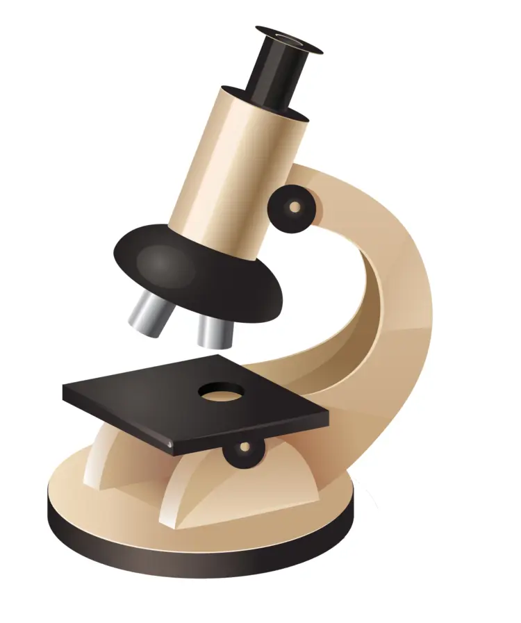 Beige Microscope Illustration