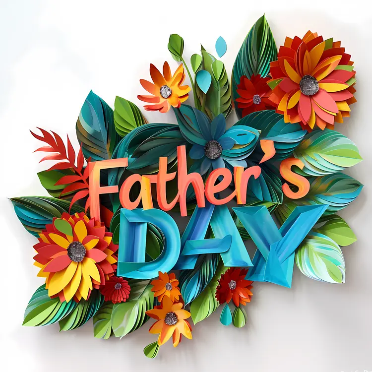 Floral Father's Day Sign