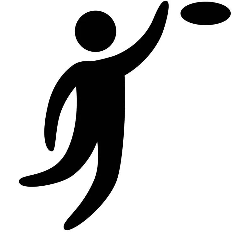 Frisbee Player Silhouette