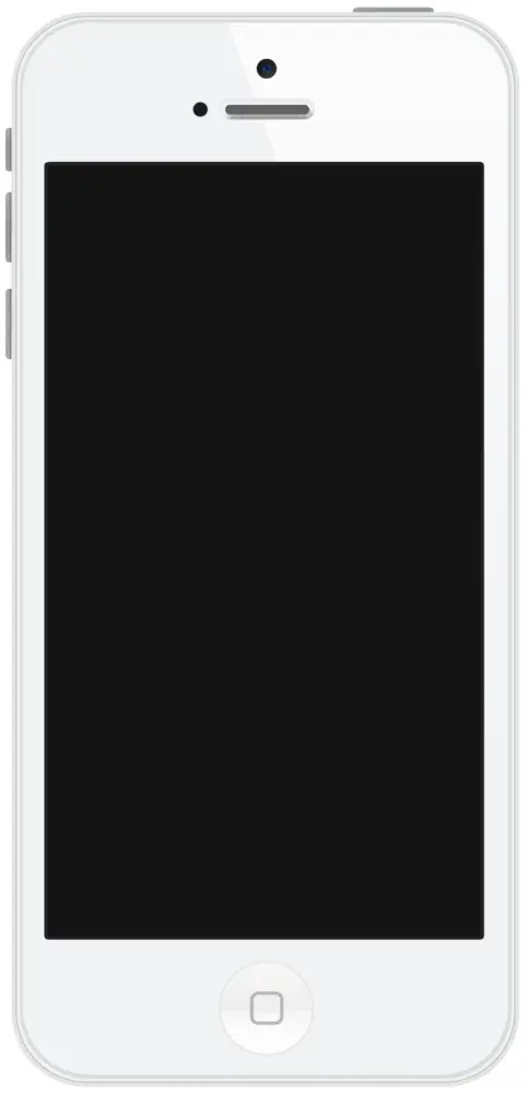 White Smartphone with Touchscreen