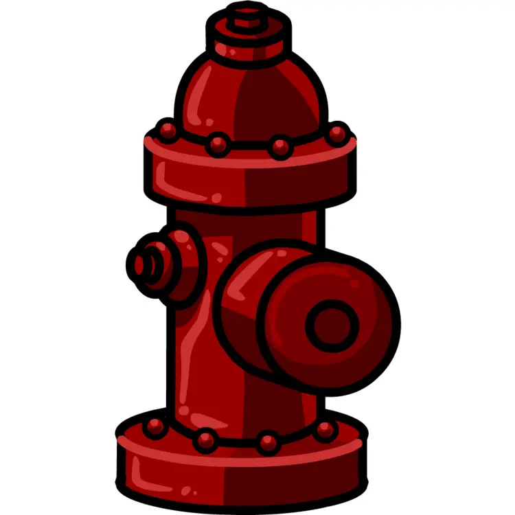 Red Fire Hydrant Cartoon
