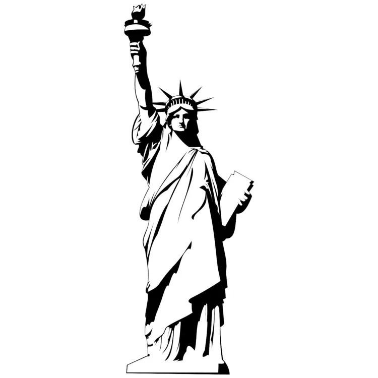 Statue of Liberty Silhouette