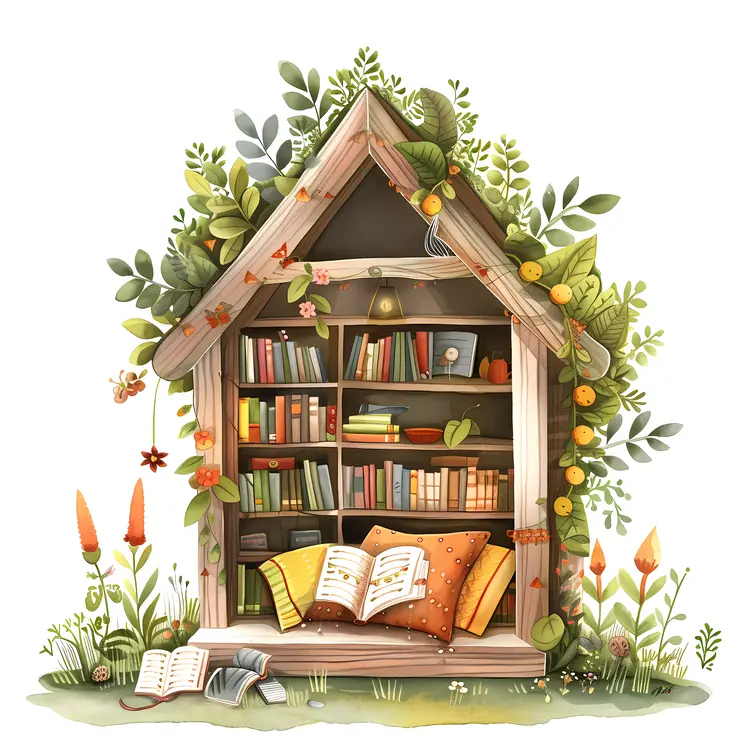 Charming Outdoor Reading Nook