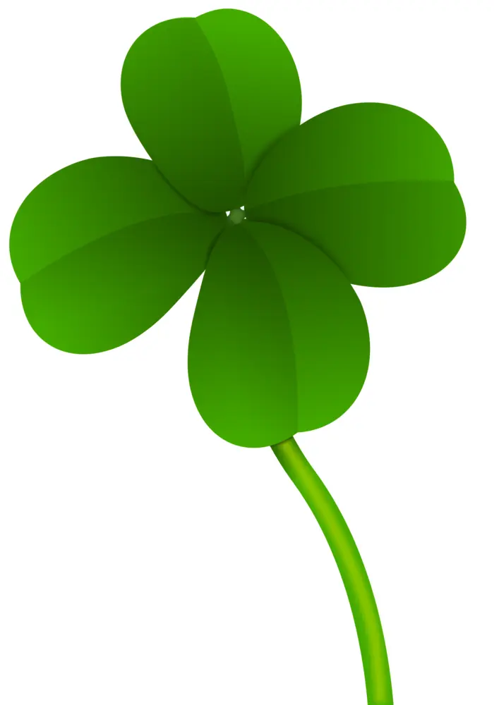 Green Four-leaf Clover for St. Patrick's Day