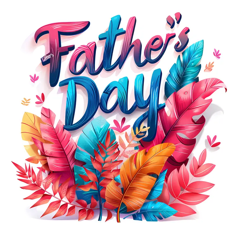 Colorful Father's Day Greeting