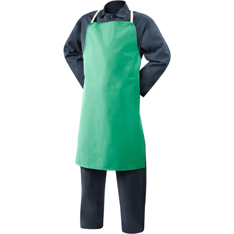 Protective Green Work Apron for Industrial Use