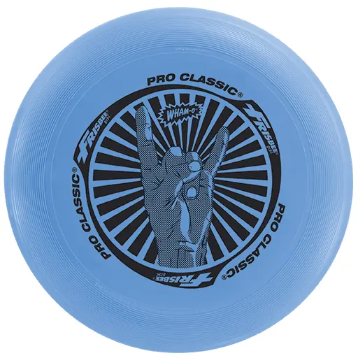Blue Frisbee with Hand Design