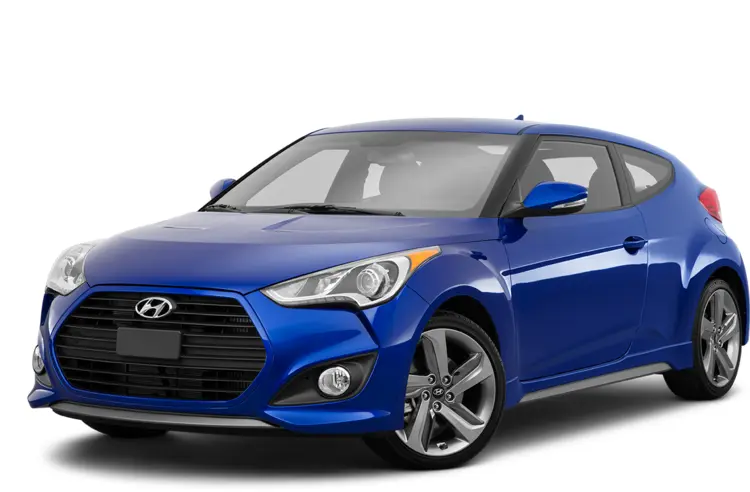 Blue Hyundai Car Side View