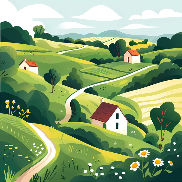 Scenic Countryside Landscape