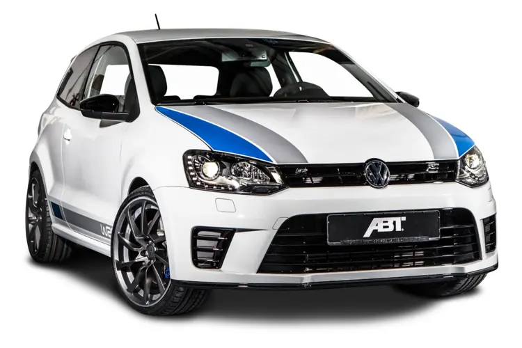 White Hatchback Volkswagen ABT