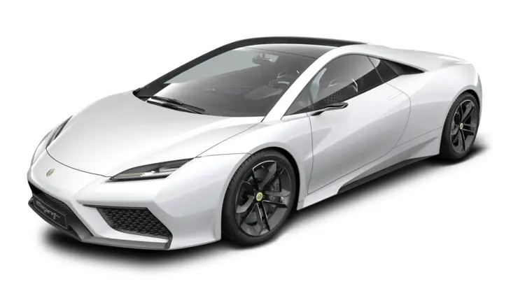 White Lotus Sleek Sports Car