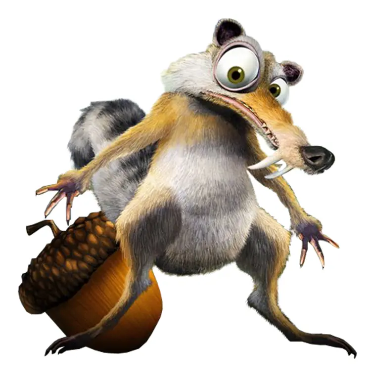 Animated Squirrel with Acorn
