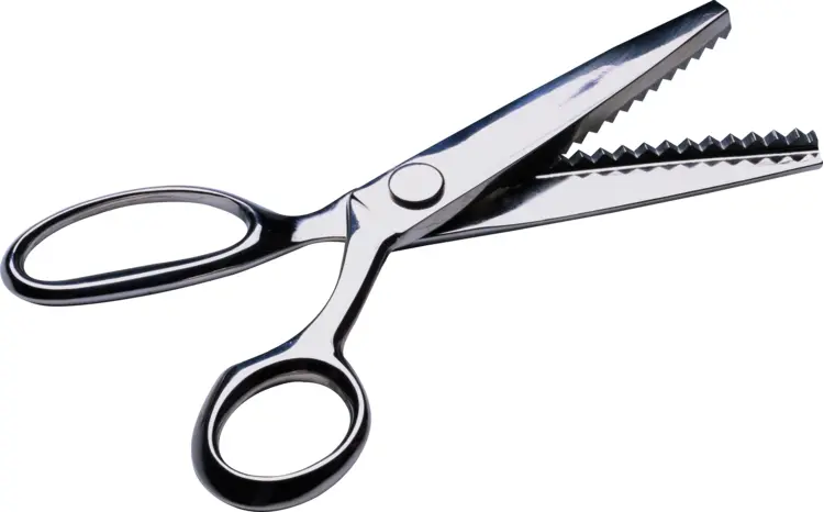 Pinking Shears for Zigzag Cutting