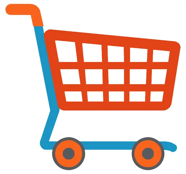 Colorful Shopping Cart Illustration