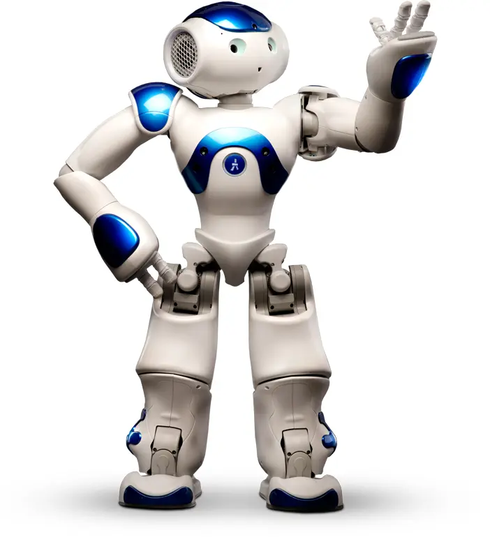 Standing White Robot