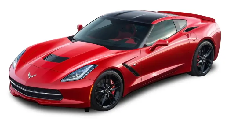 Red Sports Car Corvette Stingray