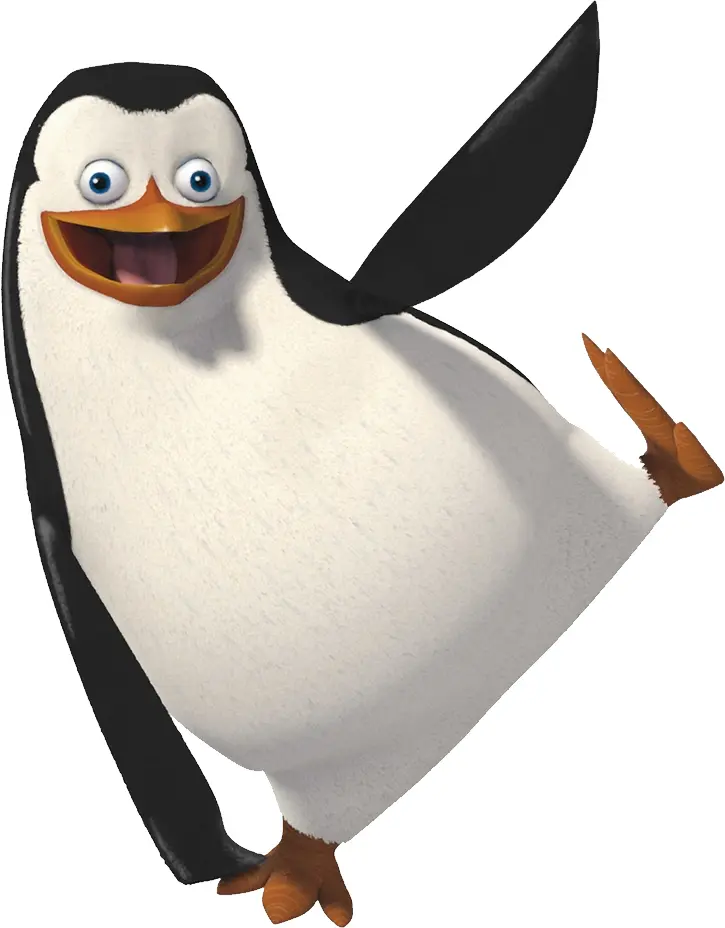 Happy Dancing Penguin Cartoon