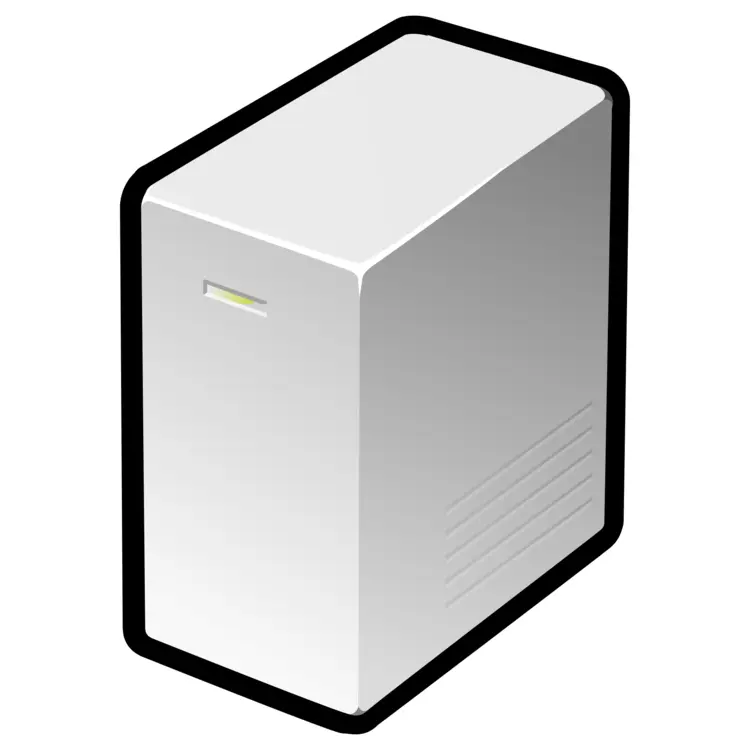 White Server Tower