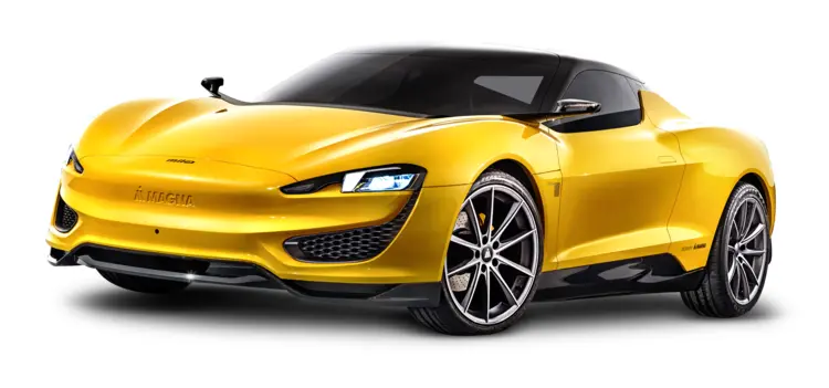 Yellow Sports Car with Sleek Design