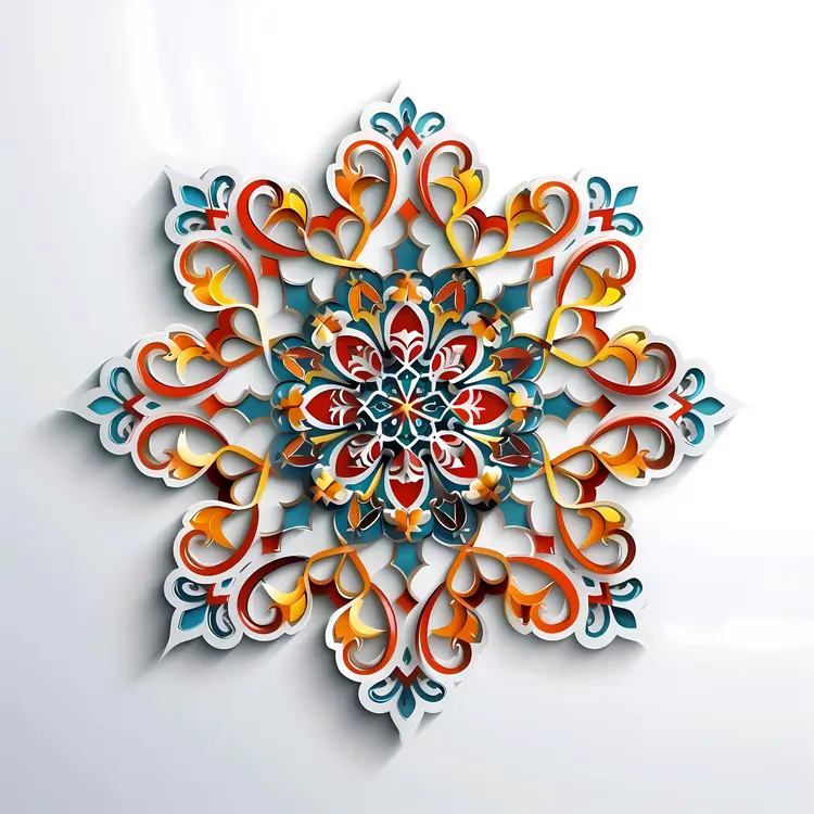 Colorful Mandala with Intricate Design