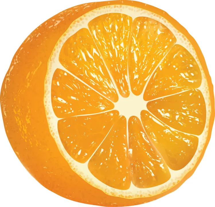 Cut Orange Fruit