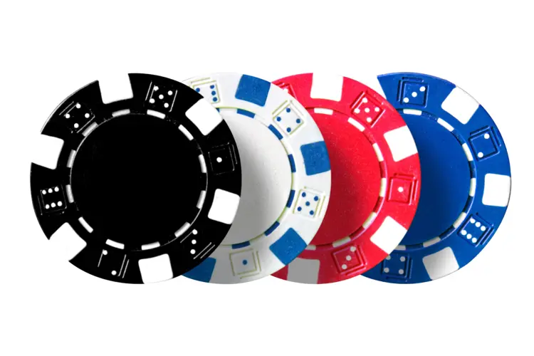 Colorful Poker Chips for Casino Games