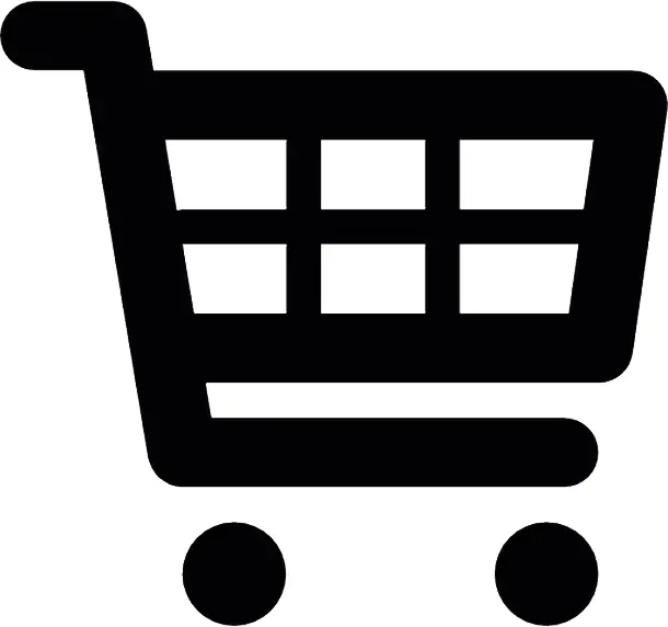 Black Shopping Cart Icon