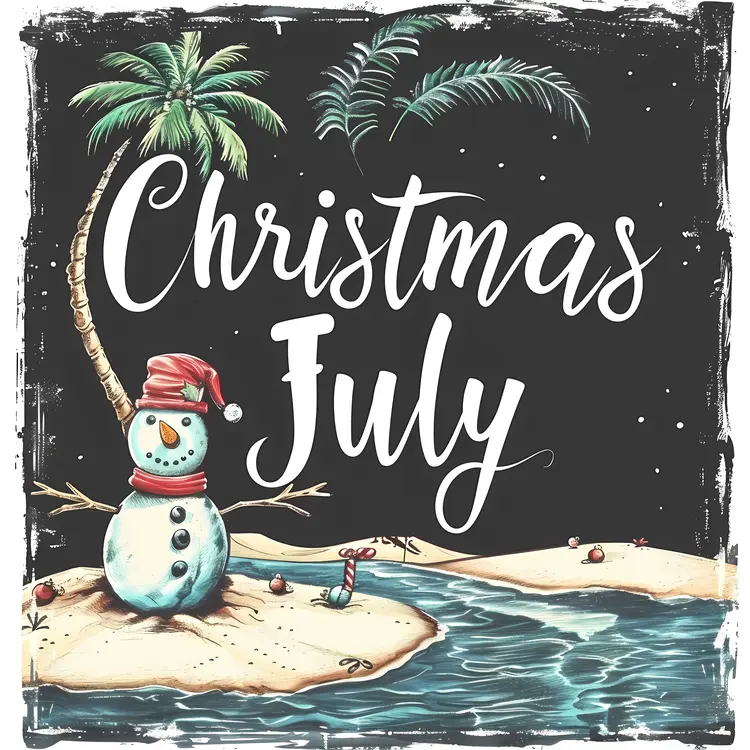 Christmas in July on the Beach