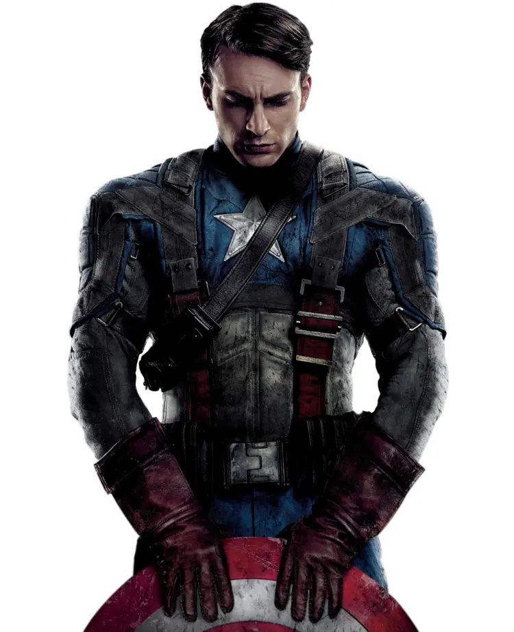 Captain America Holding Shield