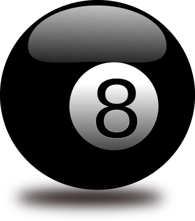 Black 8 Ball for Billiards Game