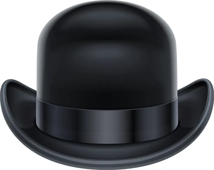 Classic Black Bowler Hat
