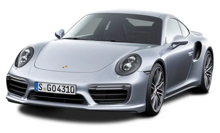 Silver Porsche Sports Car