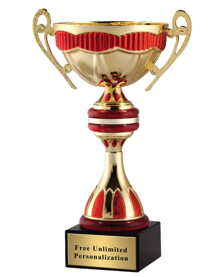 Gold and Red Trophy