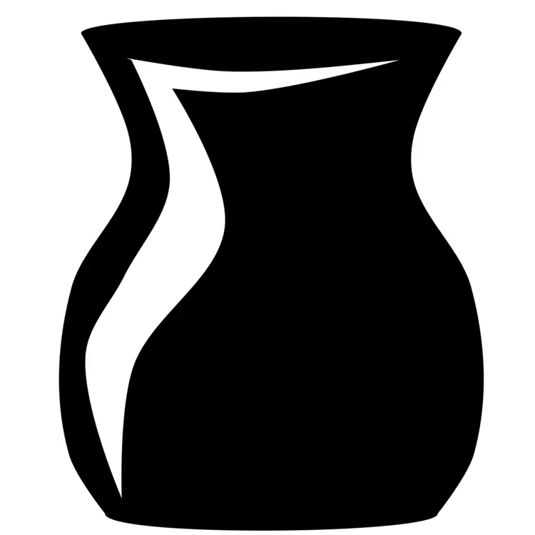 Black Ceramic Vase