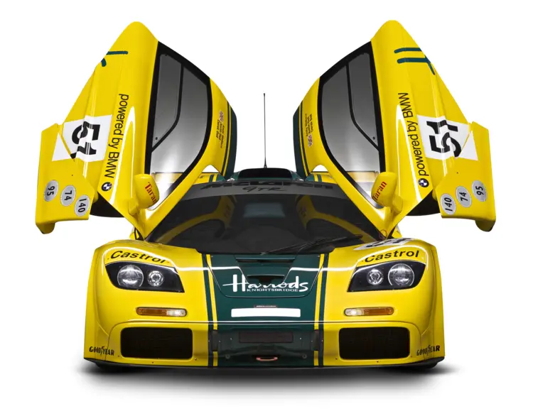 Yellow McLaren F1 Race Car