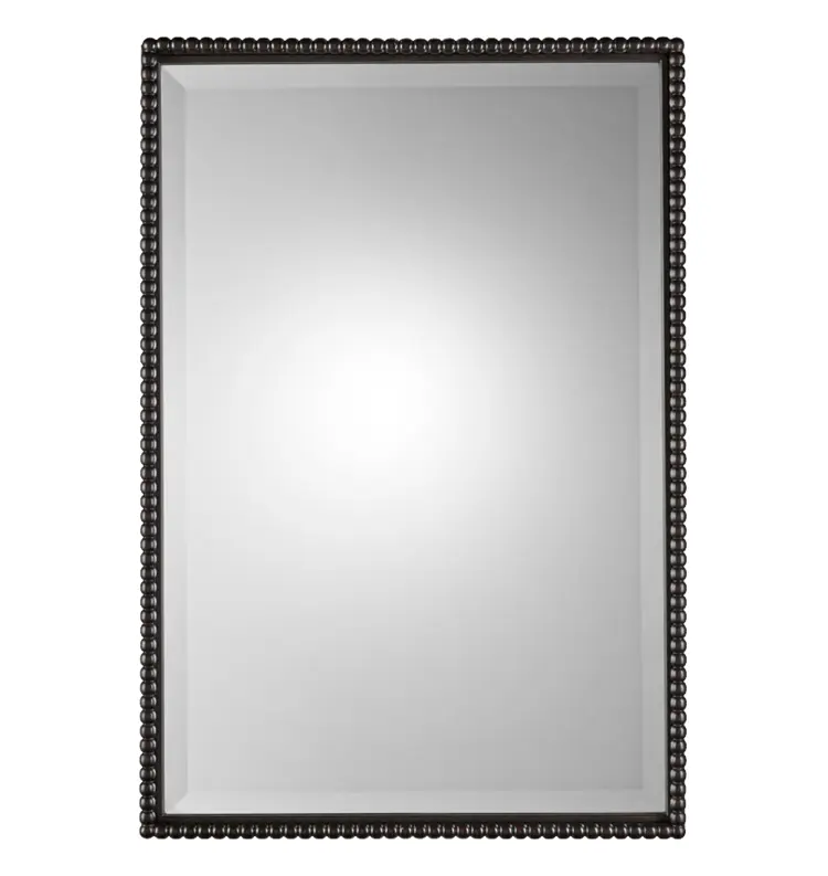 Rectangular Mirror with Black Frame